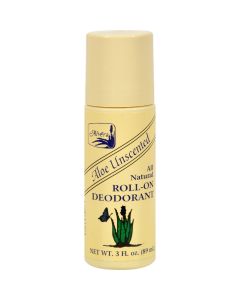 Alvera All Natural Roll-On Deodorant Aloe Unscented - 3 fl oz