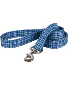 Yellow Dog Design Yellow Dog Lead .75"X60"-Preppy Plaid Blue