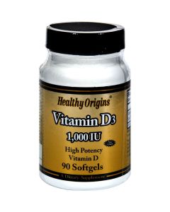 Healthy Origins Vitamin D3 - 1000 IU - 90 softgels