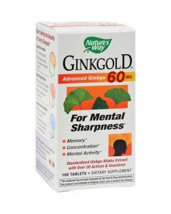 Nature's Way Ginkgold - 100 Tablets