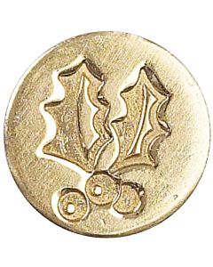 Manuscript Pen Decorative Sealing Coin .75"-Holly