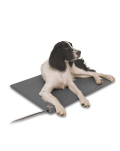 Deluxe Lectro-Kennel - K&H Pet Products Igloo Style Heated Pad Small Gray 11.5" x 18" x 0.5"