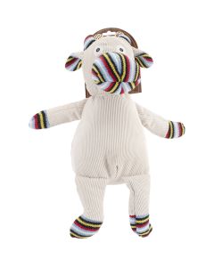 Nandog Pet Gear Nandog My BFF Knit & Corduroy Plush Toy-Beige Cow