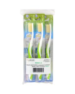 Mouth Watchers Toothbrush Refill - A B - Adult - Green - 1 Count - Case of 5
