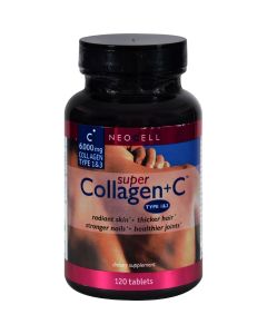 NeoCell Laboratories NeoCell Super Collagen Plus C Type 1 and 3 - 6000 mg - 120 Tablets