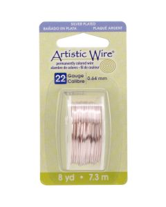 Beadalon Artistic Wire 22 Gauge 8yd-Rose Gold