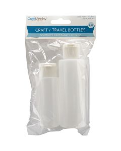 Multicraft Imports Craft/Travel Bottles 2/Pkg-2oz & 4oz