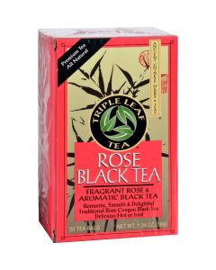 Triple Leaf Tea - Black Tea - Rose - 20 Tea Bags - 1 Case