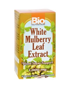 Bio Nutrition Inc White Mulberry Leaf Extract - 1000 mg - 60 Veg Capsules
