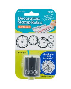 Plus Corporation Decoration Stamp Roller-Clocks