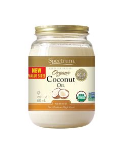 Spectrum Naturals Organic Refined Coconut Oil - Case of 6 - 29 Fl oz.