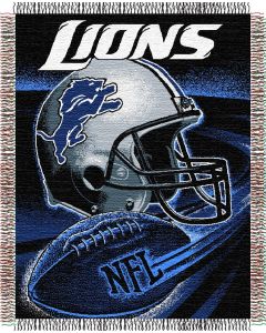 The Northwest Company Lions "Spiral" 48"x60" Triple Woven Jacquard Throw (NFL) - Lions "Spiral" 48"x60" Triple Woven Jacquard Throw (NFL)