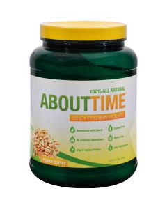 About Time Whey Protein Isolate Peanut Butter - 2 lbs