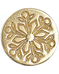 Manuscript Pen Decorative Sealing Coin .75"-Snowflake