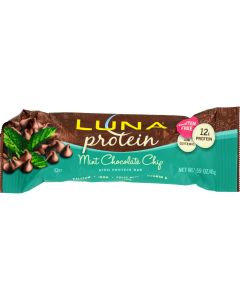 Clif Bar Luna Protein Bar - Mint Chocolate Chip - Case of 12 - 1.59 oz