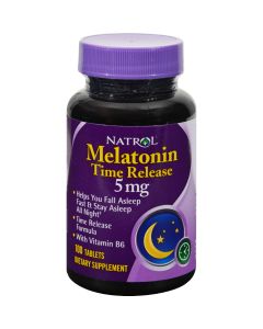 Natrol Melatonin Time Release - 5 mg - 100 Tablets