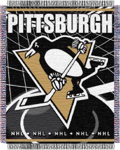 The Northwest Company Penguins 48"x 60" Triple Woven Jacquard Throw (NHL) - Penguins 48"x 60" Triple Woven Jacquard Throw (NHL)