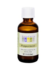 Aura Cacia Peppermint Pure Essential Oil - 2 fl oz