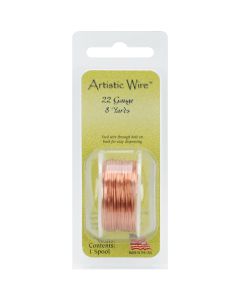 Beadalon Artistic Wire 22 Gauge 8yd-Bare Copper - Tarnishable