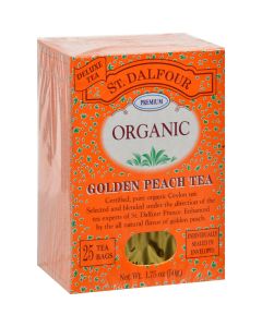 St Dalfour Organic Tea Golden Peach - 25 Tea Bags