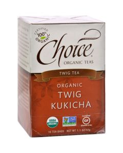 Choice Organic Teas Twig Tea Twig Kukicha - 16 Tea Bags - Case of 6