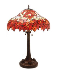 Warehouse of Tiffany Autumn Foliage 2-light Table Lamp