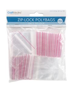 Multicraft Imports Ziplock Polybags 50/Pkg -3"X4" Clear