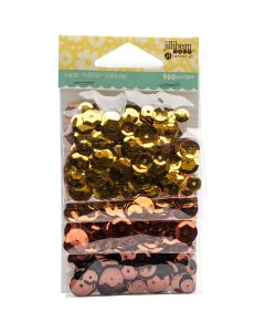 Hampton Art Jillibean Soup Shaker Card Sequin Pack-Oranges, 960/Pkg