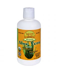 Dynamic Health Organic Aloe Vera Juice Orange Mango - 32 fl oz