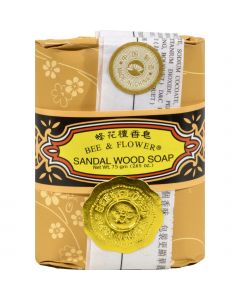 Bee and Flower Soap Sandalwood - 2.65 oz - Case of 12