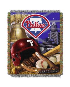 The Northwest Company Phillies  "Home Field Advantage" 48x60 Tapestry Throw