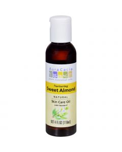 Aura Cacia Sweet Almond Natural Skin Care Oil - 4 fl oz