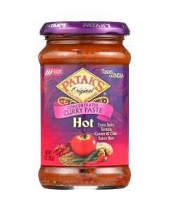 Patak's Pataks Curry Paste - Concentrated - Hot - 10 oz - case of 6