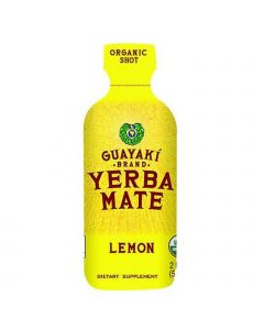Guayaki Organic Yerba Mate Energy Shot - Lemon - 2 oz - Case of 12