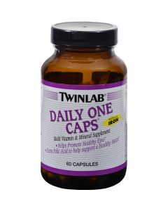 Twinlab Daily One Caps without Iron - 60 Capsules