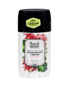 Nourish Organic Deodorant - Cream - Organic - Geranium - 2 oz