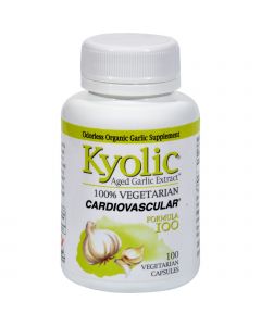 Kyolic Aged Garlic Extract Vegetarian Cardiovascular Formula 100 - 100 Vegetarian Capsules