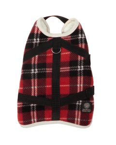 Bh Pet Gear Coat Harness Extra Small 11"-13"-Pomegranite Plaid