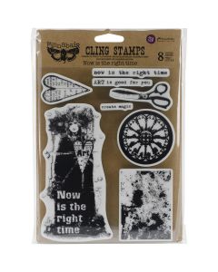 Prima Marketing Finnabair Cling Stamps 6"X7.5"-Now Is The Right Time