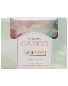 American Crafts Crate Paper A2 Cards W/Envelopes (4.375"X5.75") 40/Box-Styleboard - Crate Paper A2 Cards W/Envelopes (4.375"X5.75") 40/Box-Styleboard