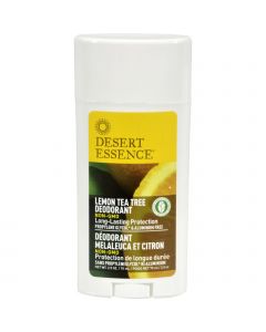 Desert Essence Deodorant - Lemon Tea Tree - 2.5 oz