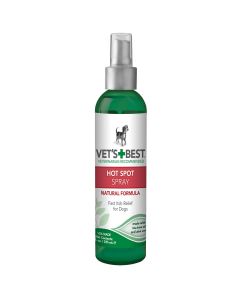 Vet's Best Hot Spot Dog Skin Care Spray 8oz Green 1.88" x 1.88" x 8"