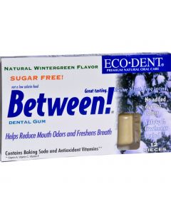 Eco-Dent Between Dental Gum - Wintergreen - Case of 12 - 12 Pack