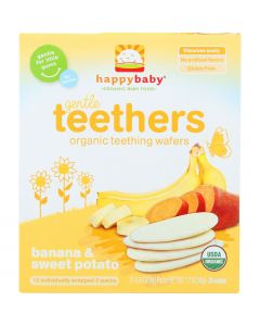 Happy Baby Teethers - Organic - Gentle - Banana and Sweet Potato - 1.7 oz - case of 6