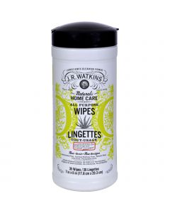 J.R. Watkins All-Purpose Wipes Aloe And Green Tea - 35 Wipes