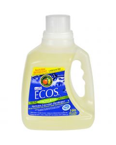 Earth Friendly Ecos Ultra 2x All Natural Laundry Detergent - Lemongrass - Case of 4 - 100 fl oz