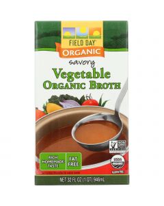 Field Day Broth - Organic - Vegetable - 32 oz - case of 12