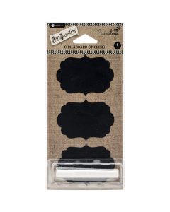 Hampton Art Chalkboard Stickers 6/Pkg-Shapes