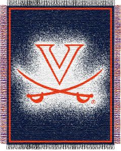 The Northwest Company Virginia  "Focus" 48"x60" Triple Woven Jacquard Throw (College) - Virginia  "Focus" 48"x60" Triple Woven Jacquard Throw (College)