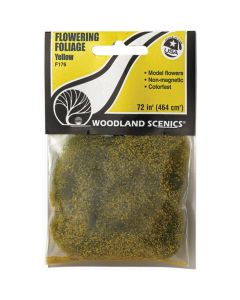 Woodland Scenics Flowering Foliage 72 Square Inches-Yellow